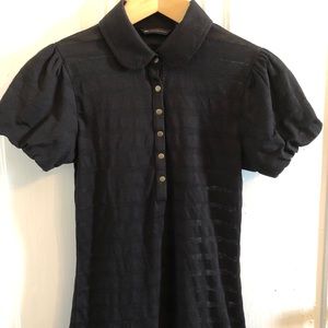 Puff sleeve striped top!